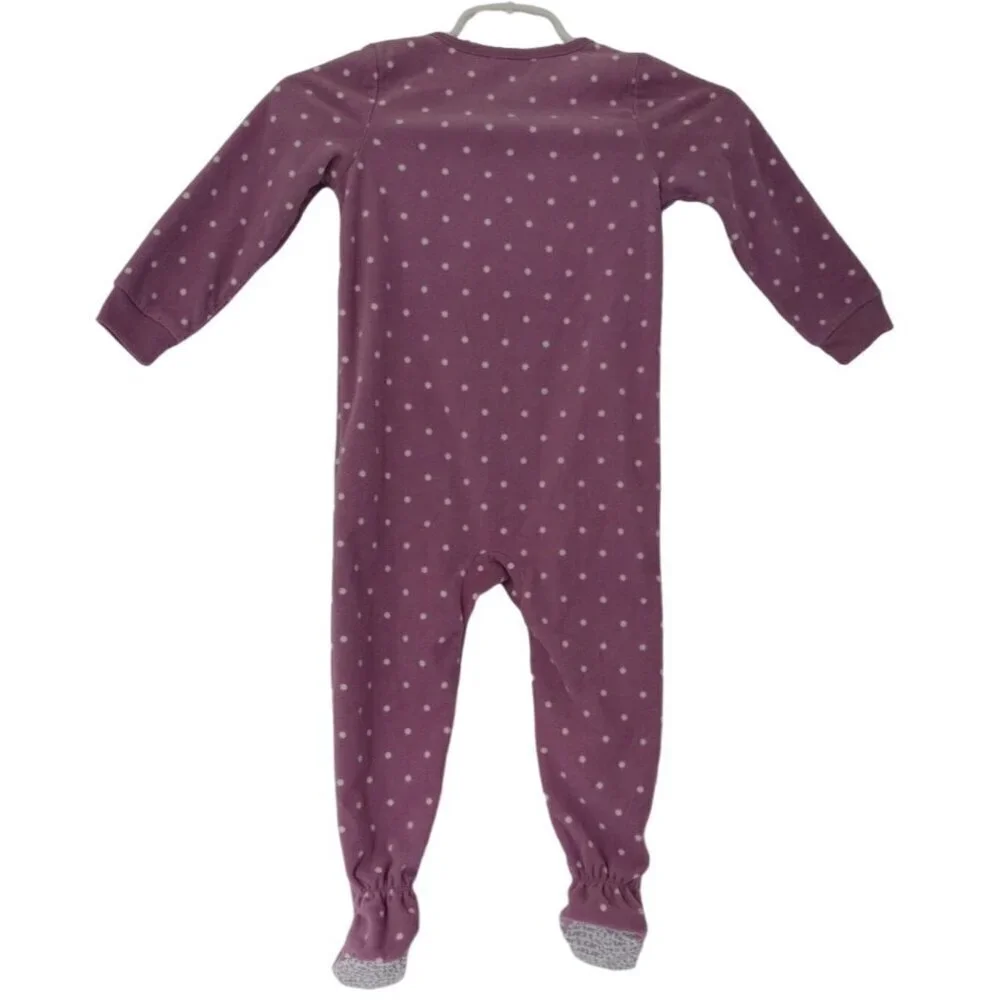 CARTER'S, sleeping game, violet color with white balls, for girls, size 3T/3A